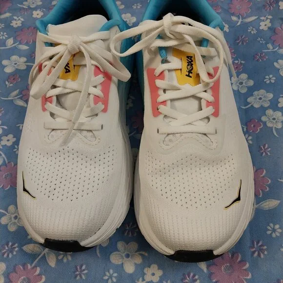 3280 HOKA One One Size 8 D Wide Anari 7. In Blue and White. Excellent Condition. - Picture 2 of 14